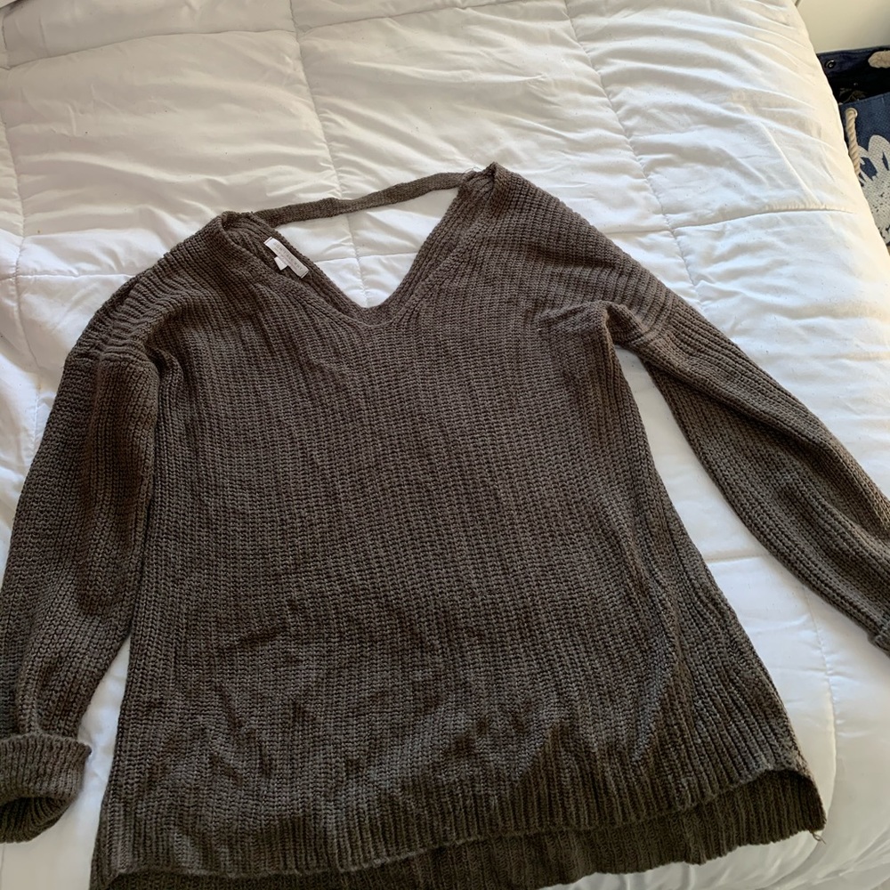 brown sweater